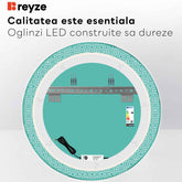 Specchio LED Rotondo | Controllo tramite interruttore a muro | Luce bianca fredda - Reyze Serie Official Modello 1